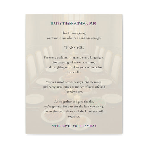 Happy Thanksgiving, Dad.