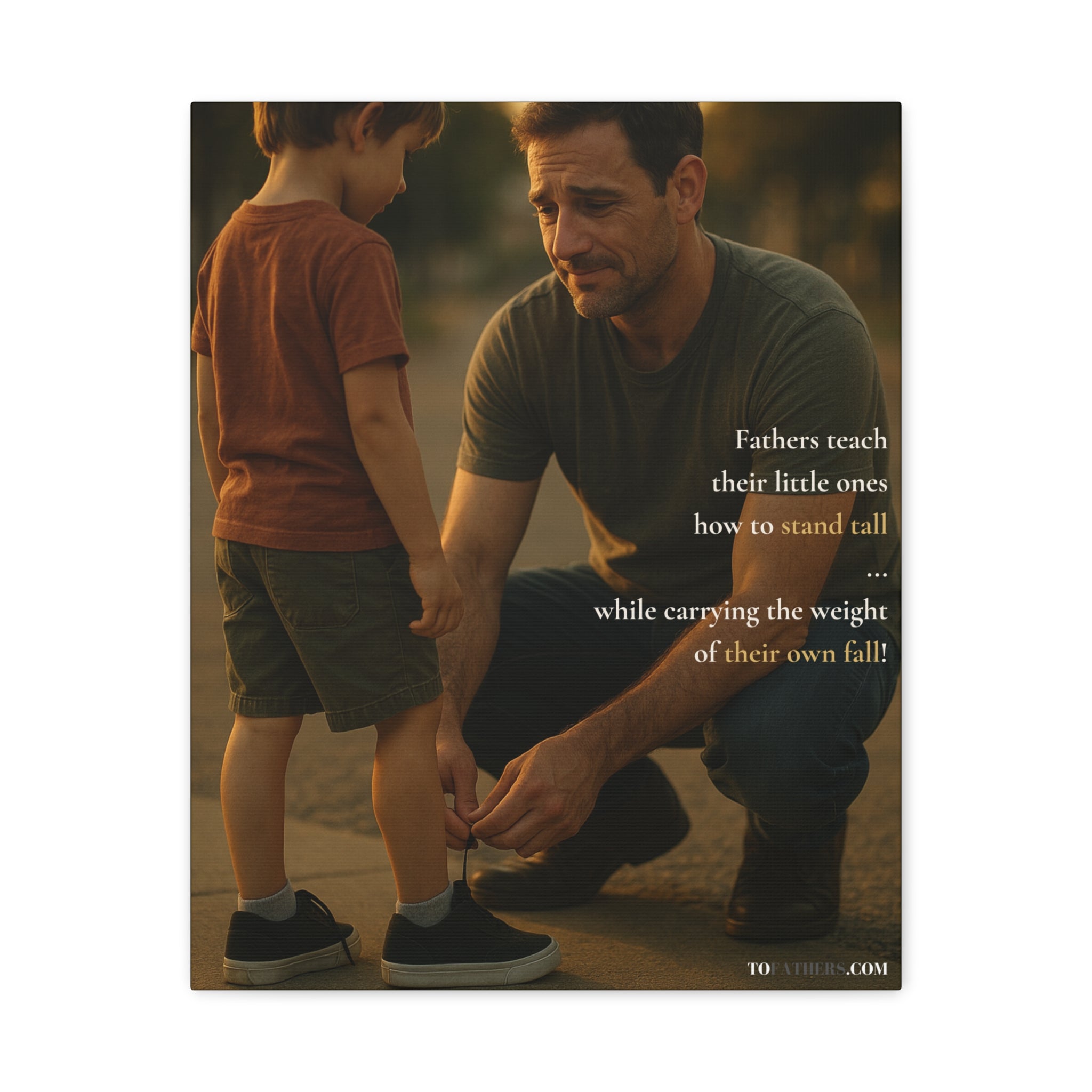 “Stand Tall” - A Father’s Quiet Strength Poster