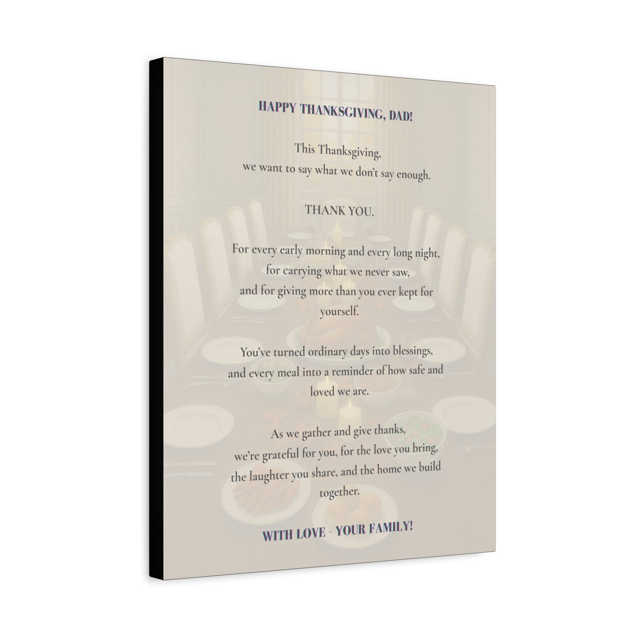 Happy Thanksgiving, Dad.