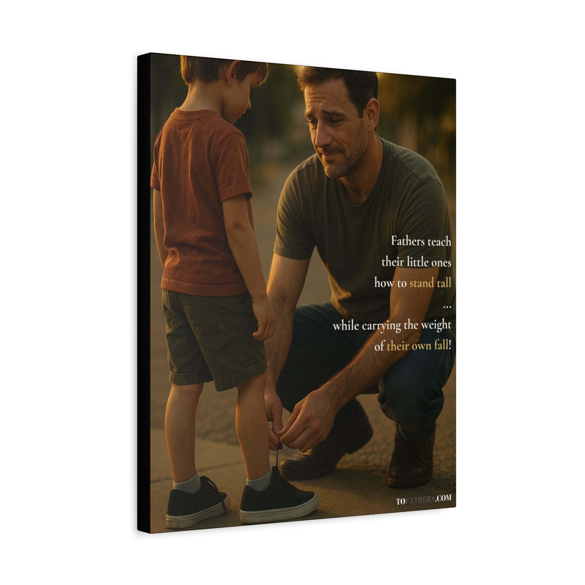 “Stand Tall” - A Father’s Quiet Strength Poster